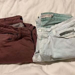 SIZE 15 JUNIORS BUNDLE OF JEANS LEVI'S AND ANGEL KISS 2 PAIR LOT1118